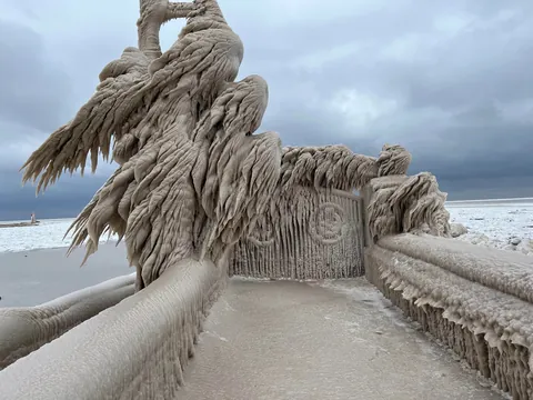 More photos of Lake Erie ice