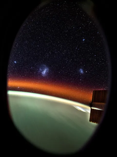 Time exposure from ISS