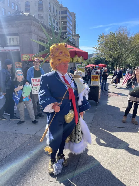 Trump was in Boston yesterday