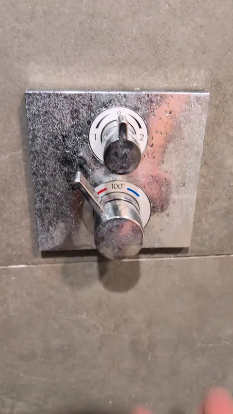 The shower in my fancy airbnb