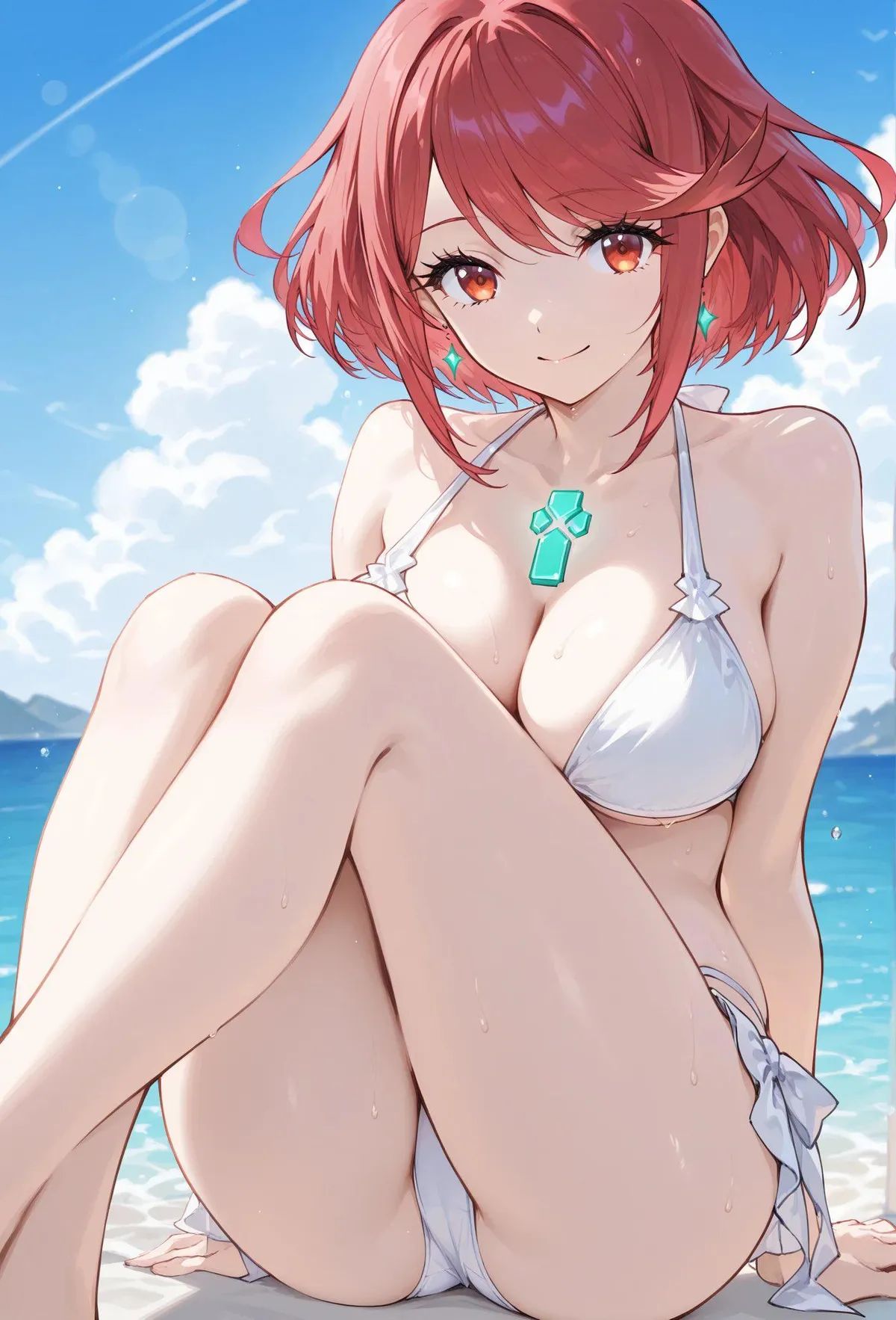 Pyra at the Beach