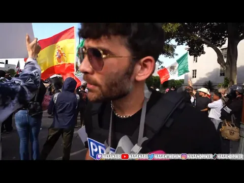 Spanish flag spotted in LA protest!