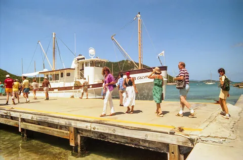 My mom on a Caribbean cruise with a couple of friends in September, 1981. My mom is the one in the middle in the first photo.