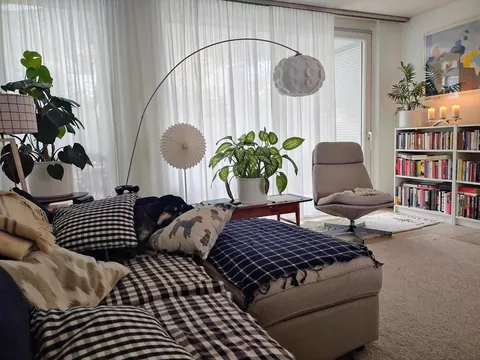 Cozy morning in our living room