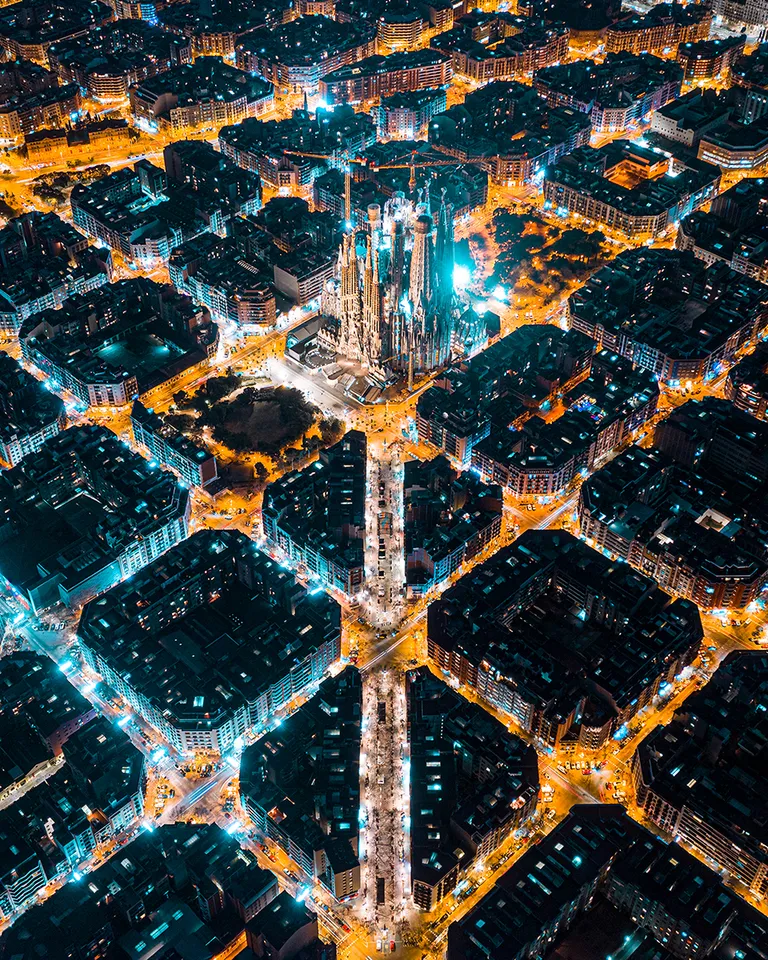 ITAP of Barcelona at night