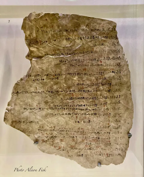 Reasons recorded for worker absence on this 3,200 year-old ancient Egyptian attendance register include ‘brewing beer’, ‘stung by a scorpion’, and ‘embalming brother’! From Deir el-Medina worker’s village. Written in Hieratic script.