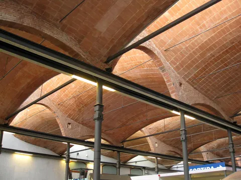 Former Aymerich, Amat y Jover textile factory in Terrassa, Catalonia (by Lluís Muncunill, 1909)