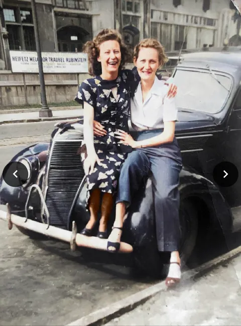My great aunt and her special friend. 1940s Nashville.