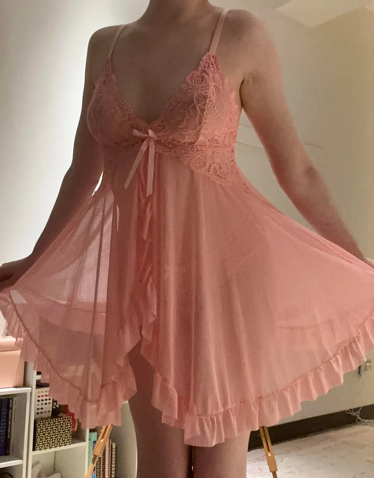 I hope you like my lingerie 🥹💚