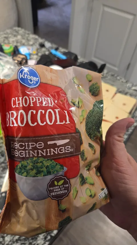 Thought i bought broccoli... apparently Kroger had other plans...