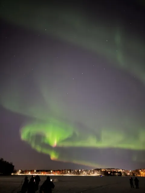 Saw the northern lights for the first time in Tromso, Norway