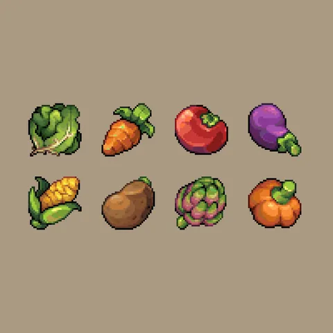32x32 Veggie Icons