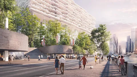 What do you think about this unorthodox solution — buildings ‘lifted up in the air’? Badaevskiy Brewery redevelopment by Herzog &amp; de Meuron