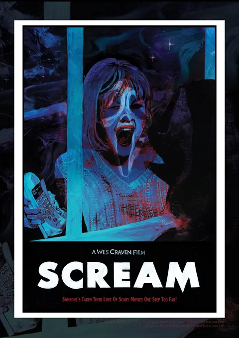 Scream (1996) alternative poster painted by me.