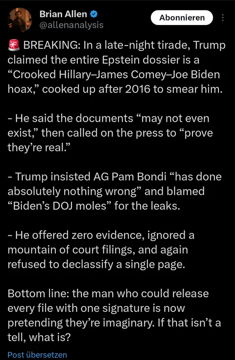 "Why are we still talking about epstein?"