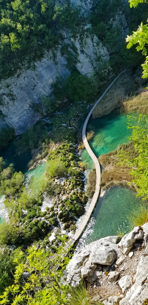 Croatian Plitvice Lakes national park reopened after 2 months lockdown to only a handful of visitors offering promotional ticket prices. Normally up to 10.000 visitors would be walking through the park on a day like this. A surreal experience visiting a empty turist hotspot.