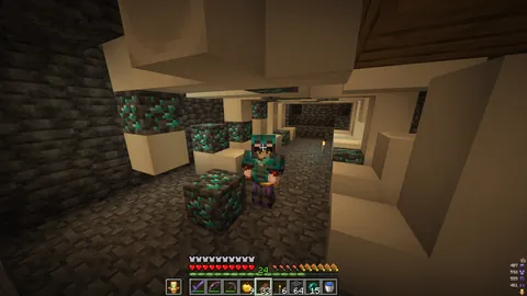 I found this generation on a server! Never seen something like this, the diamond ores are natural, not placed