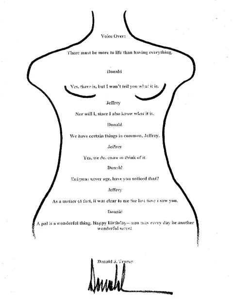 Trump: “It's not my signature.”