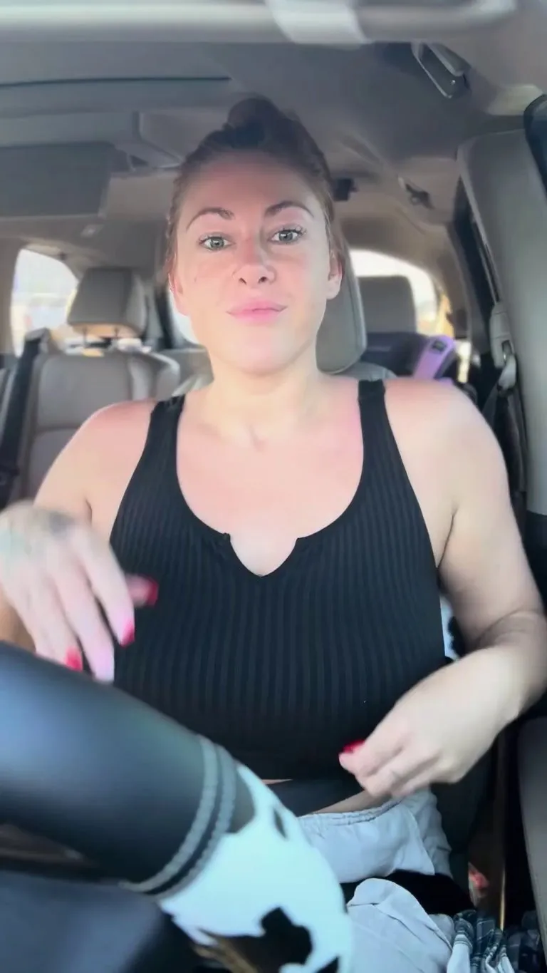 Risky jiggle in the parking lot!