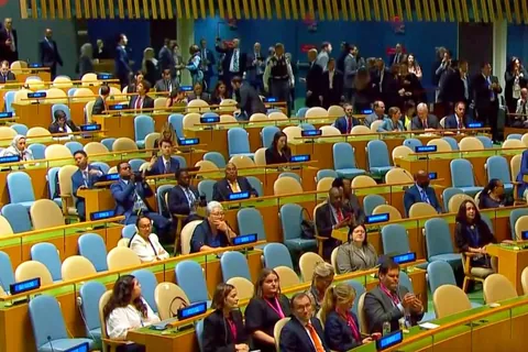 OC: Delegates at UNGA walk out as Israeli PM Netanyahu speaks