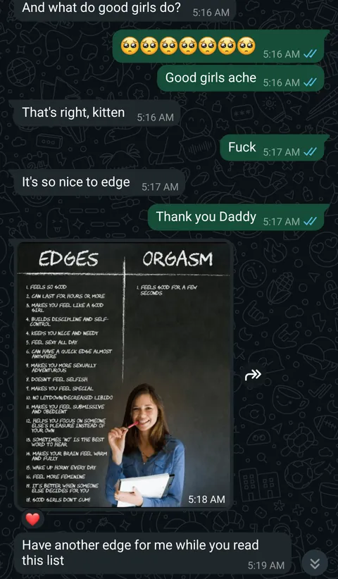 This is embarrassing, but it also feels like progress in my training so I wanted to post it 😅💕