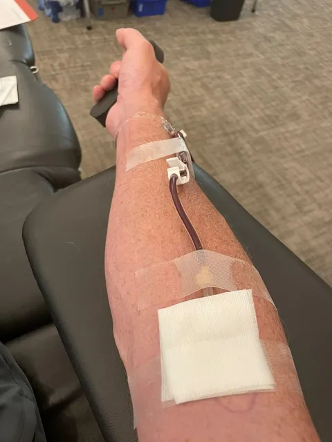 Donating blood on my birthday so someone doesn't miss theirs.