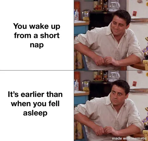 Always a moment of panic