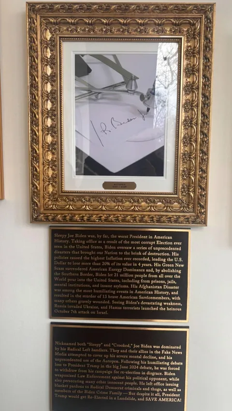 New plaques added to the presidential hall of fame in the White House