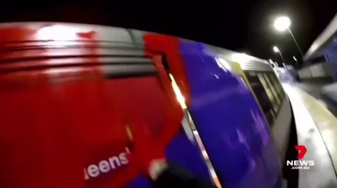 Vandal sprays security guard in the face with spray paint