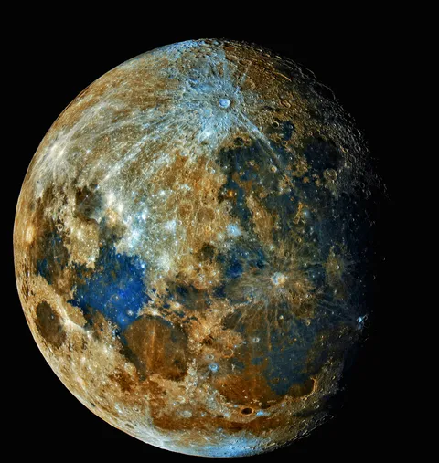 My sharpest moon image with over 100000 frames combined.