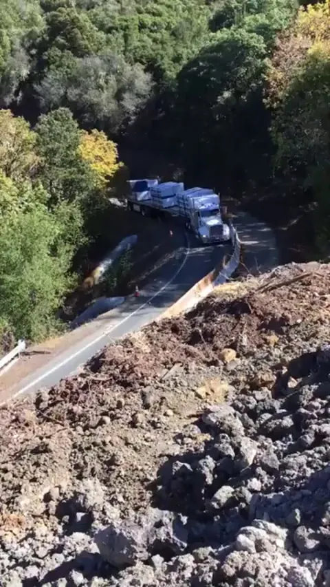 [OC] Idiot in semi takes a tumble