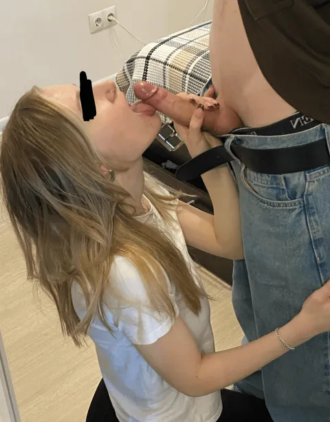 She loves to get on her knees for me
