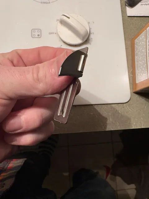 A box from my food bank had this small can opener taped on the inside