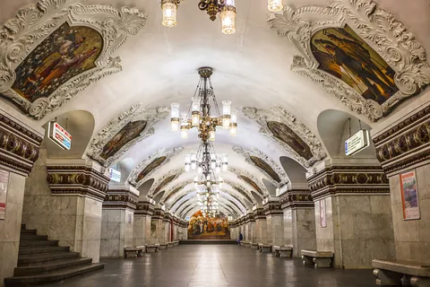 Architecture of some Moscow metro stations