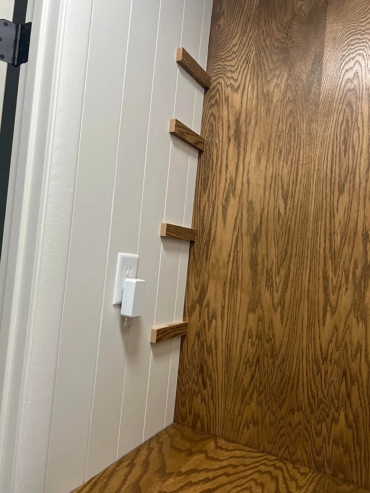 Reclaimed unused coat closet for pantry expansion