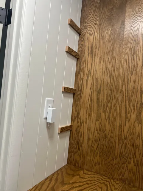 Reclaimed unused coat closet for pantry expansion
