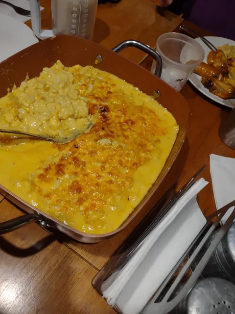 Not the very best but I'm 14 and this is all homemade mac and cheese with buffalo wings. My first time with both dishes.
