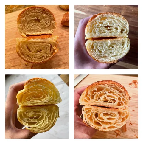 My croissant journey over the past month!