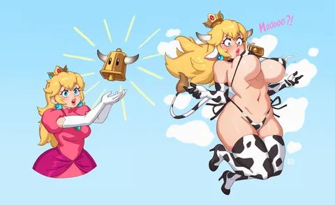 Peach discovers a new item (Rizdraws)