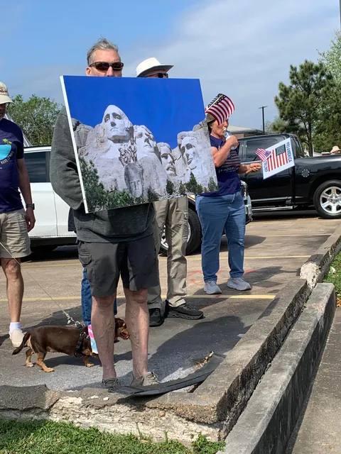 Some signs I saw at a No Kings protest today