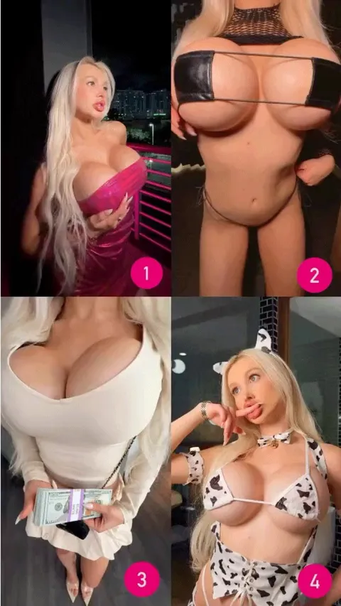 Which one of these shows me off as a better bimbo?