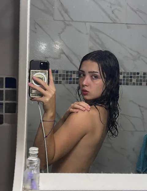 Am I hot in shower, excuse my stubble armpits, I need to shave them F18