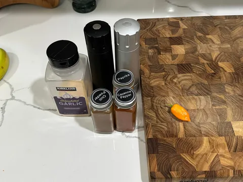 [homemade] nashville hot chicken salad sandwich. kinda.