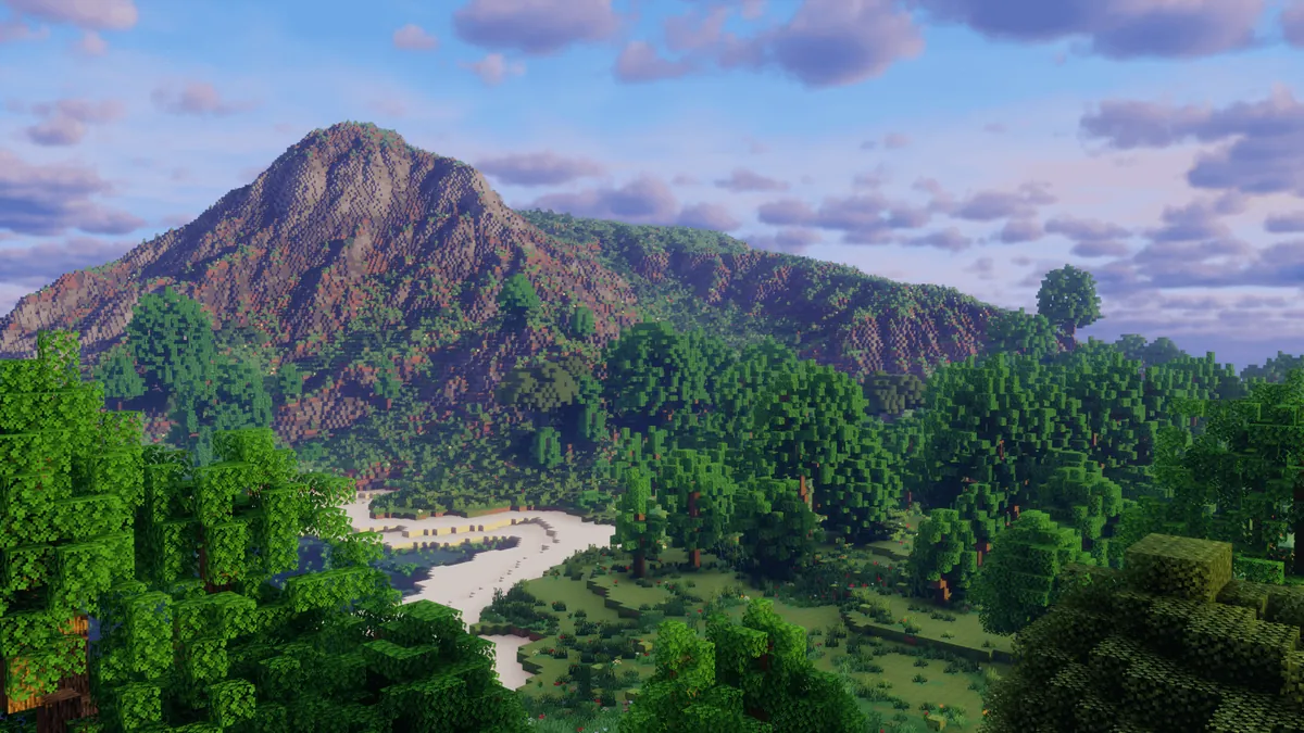 Textbook Map in Minecraft