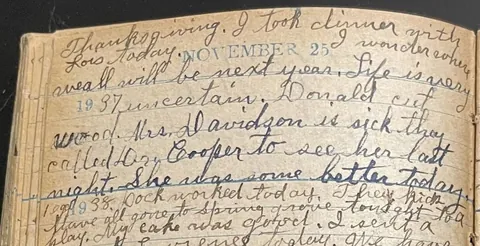 Excerpts from my great-great-grandmother's diary 1937-1941