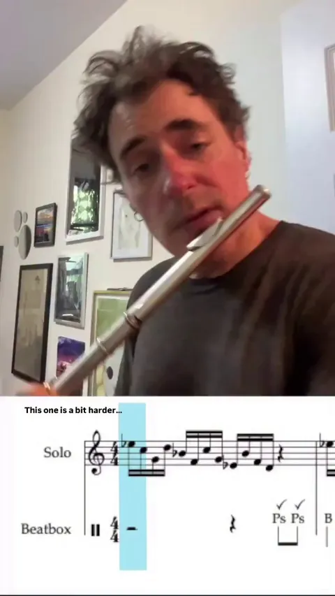 Beat boxing whilst playing the flute.