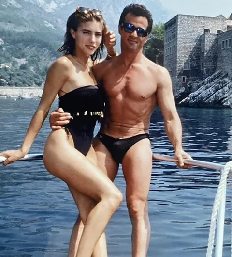 Sly Stallone and Jennifer Flavin in the early 90’s 