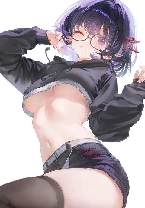 Cute girl with a nice tummy