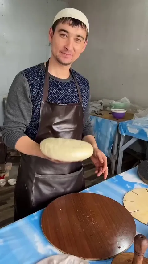 Decorative Uzbek bread