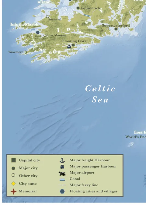 A map of the Unite... British Archipelago &amp; the Irish Isles if all the glaciers melted [OC]